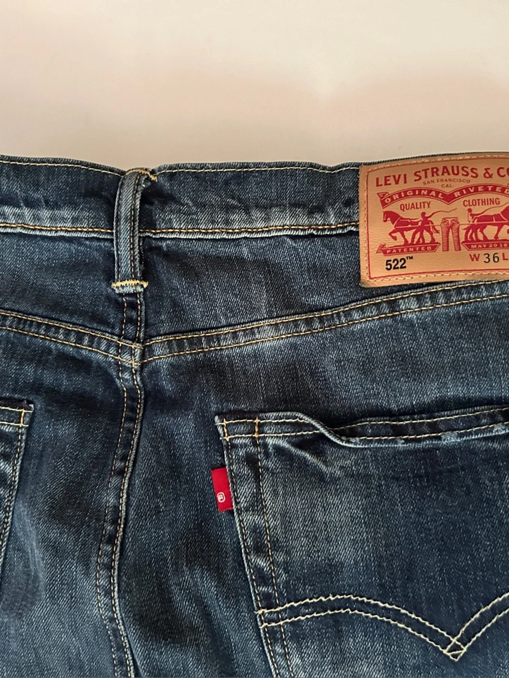 Levi's Straight Fit Faded Blue Men's Jeans